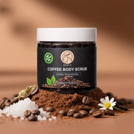 Sea Salt & Coffee Body Scrub with Niacinamide – Exfoliating & Brightening Care