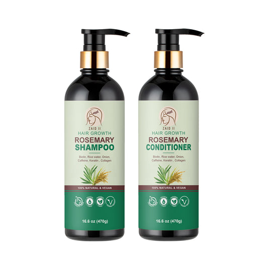 Rosemary Hair Growth Shampoo and Conditioner Set – Sulfate-Free & Natural