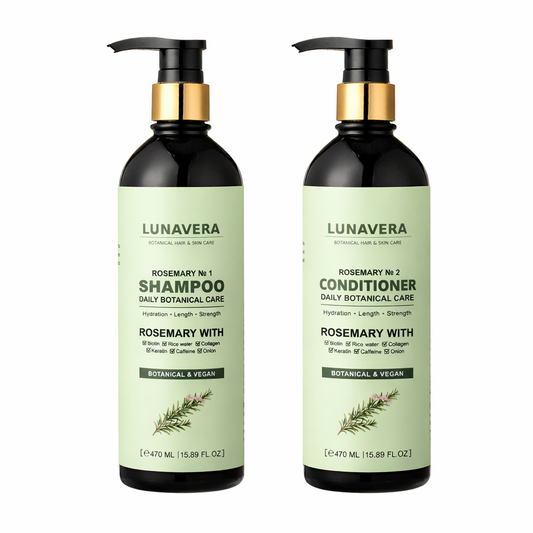 Rosemary Hair Growth Shampoo and Conditioner Set – Sulfate-Free & Natural