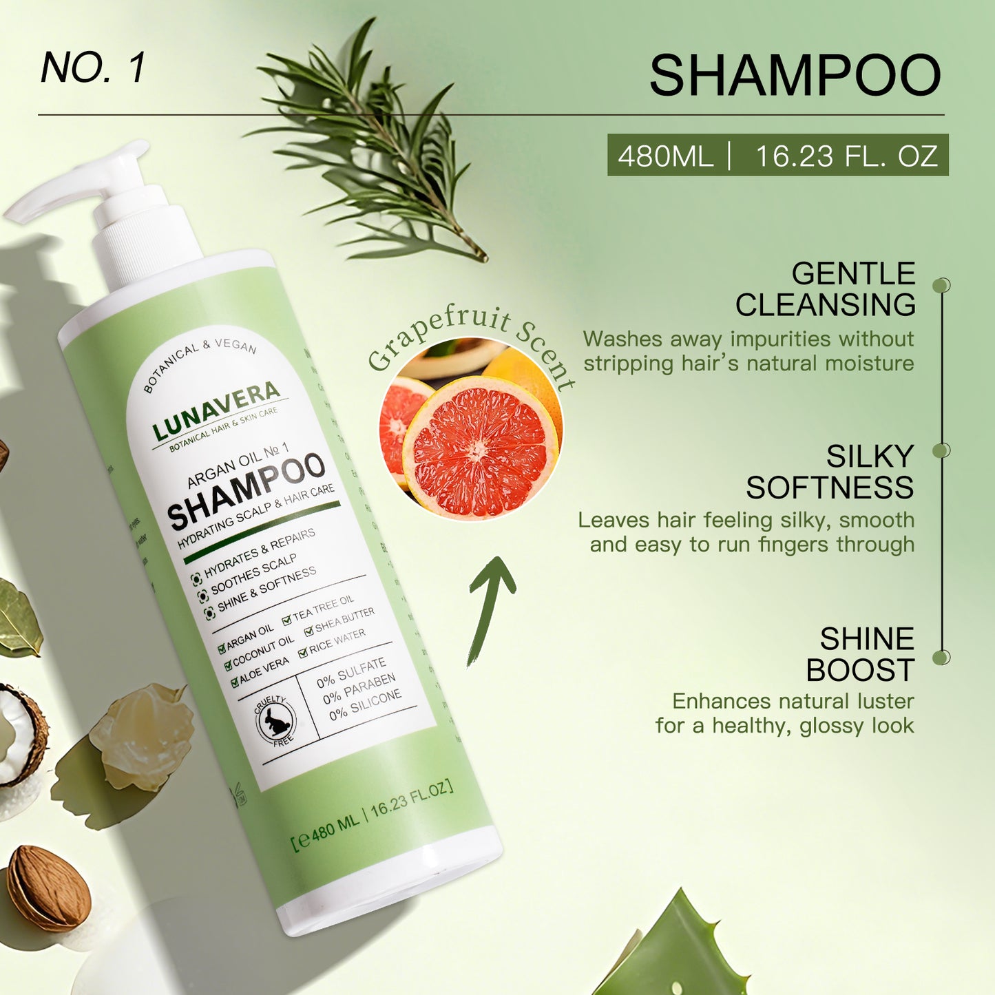 Argan Oil 4-Step Hydrating, Repair & Scalp Care Set