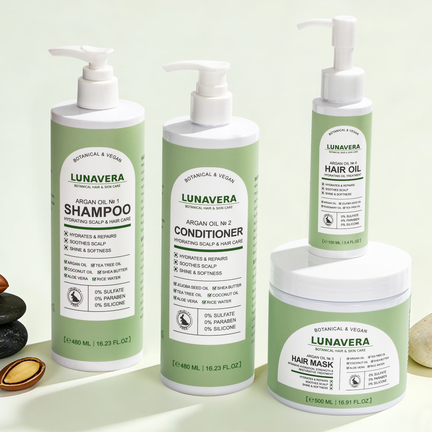 Argan Oil 4-Step Hydrating, Repair & Scalp Care Set