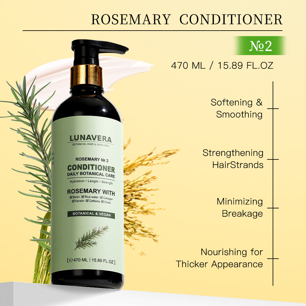 Rosemary Hair Growth Shampoo and Conditioner Set – Sulfate-Free & Natural