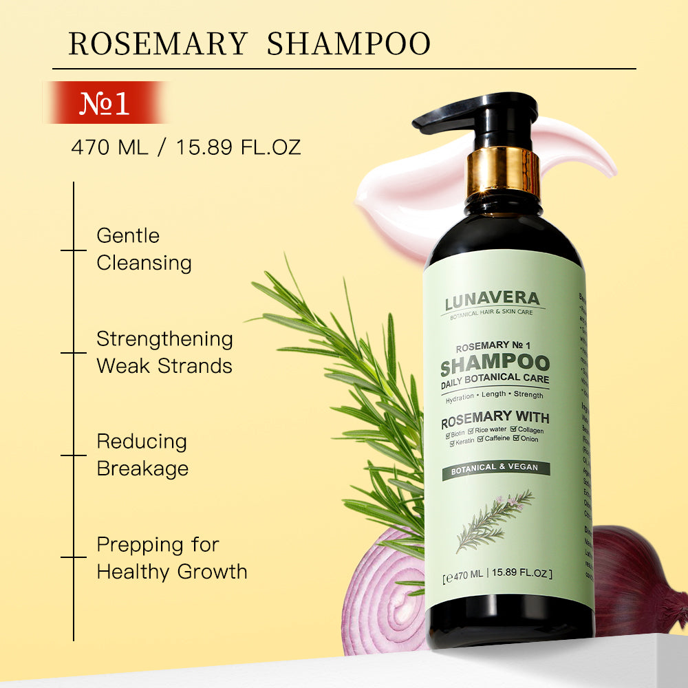 Rosemary Hair Growth Shampoo and Conditioner Set – Sulfate-Free & Natural