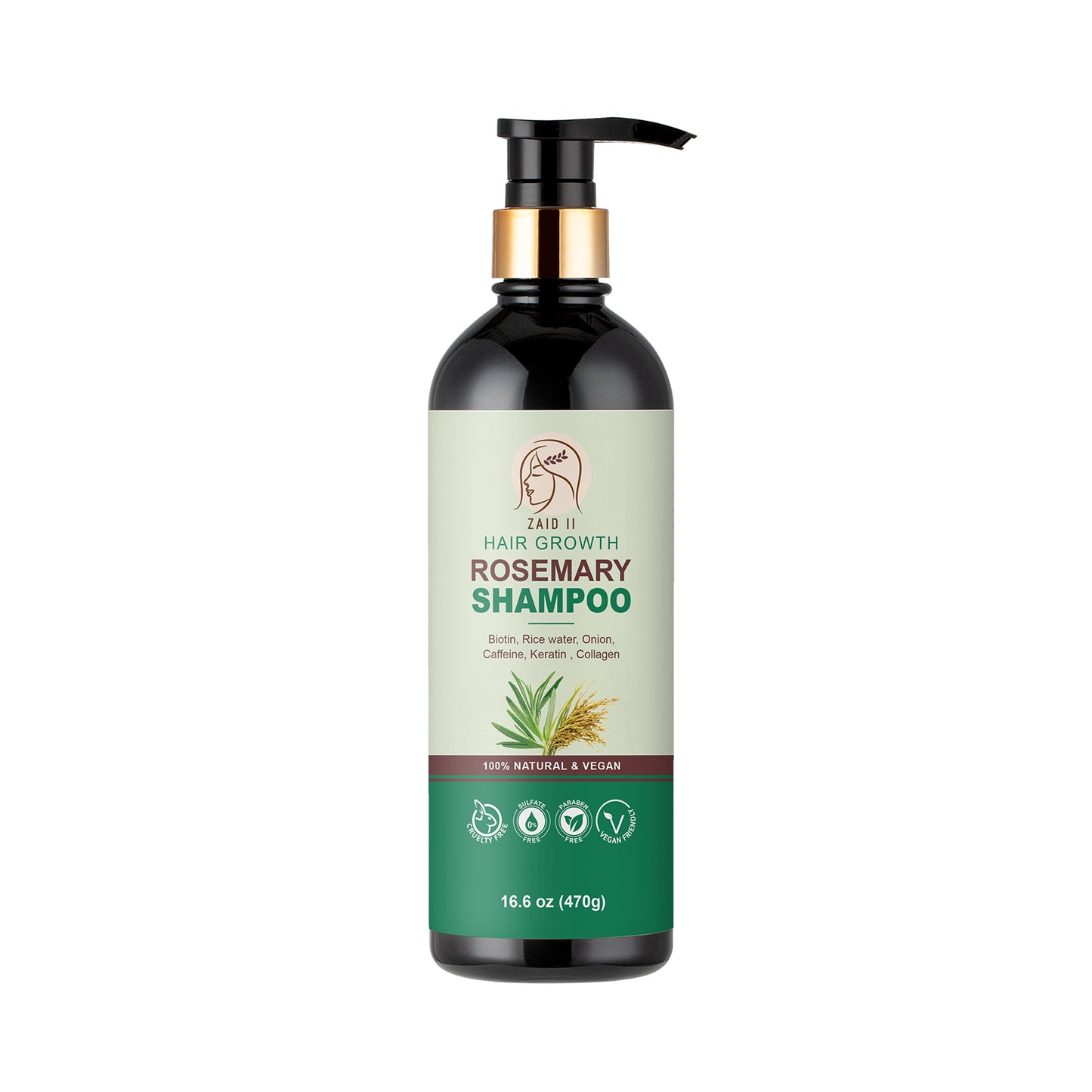 Rosemary Hair Growth Shampoo and Conditioner Set – Sulfate-Free & Natural
