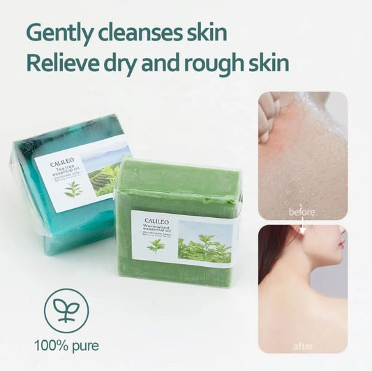 Pack of 6 soaps -Aloe Vera-  Calendula- Bmaboo Sharcoal-Mugwort -Tumeric- Ginger