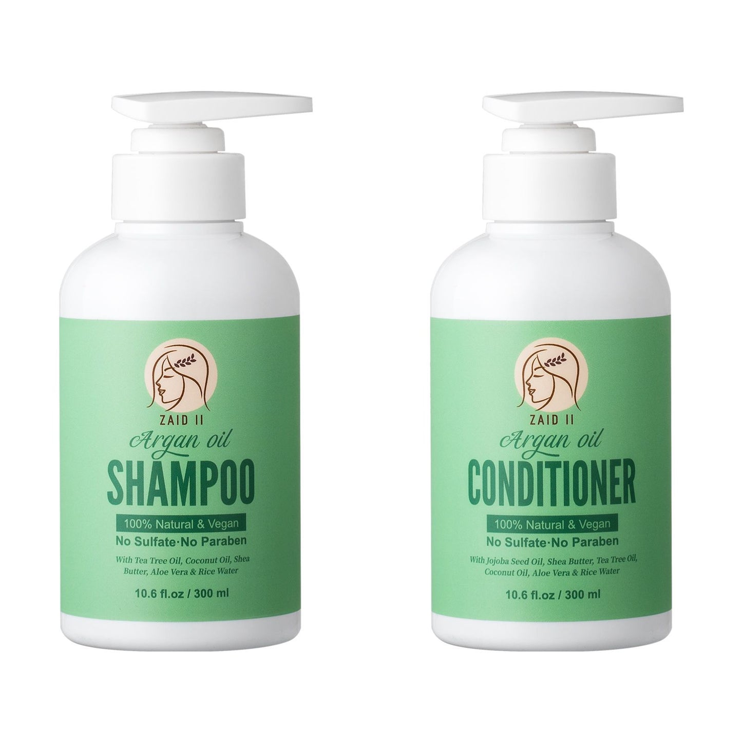 Argan Oil Shampoo & Conditioner – Natural, Sulfate-Free Hair Care Set