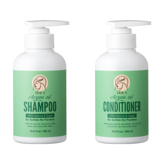 Argan Oil Shampoo & Conditioner – Natural, Sulfate-Free Hair Care Set
